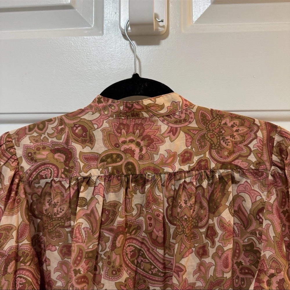 Trovata Bird Of Paradis BAILEY BLOUSE - AUTUMN PAISLEY Size XS NWOT $278 - Picture 11 of 12